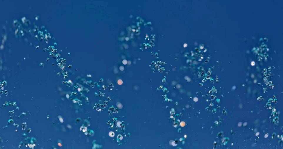 water bubbles representing molecular hydrogen