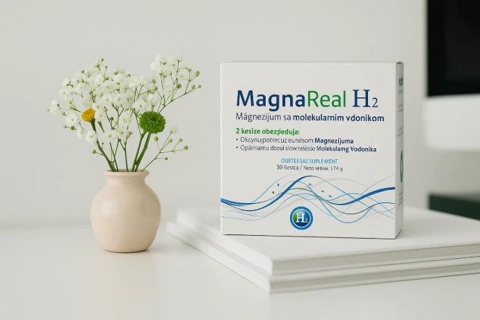 Magna Real H2 molecular hydrogen supplement packaging